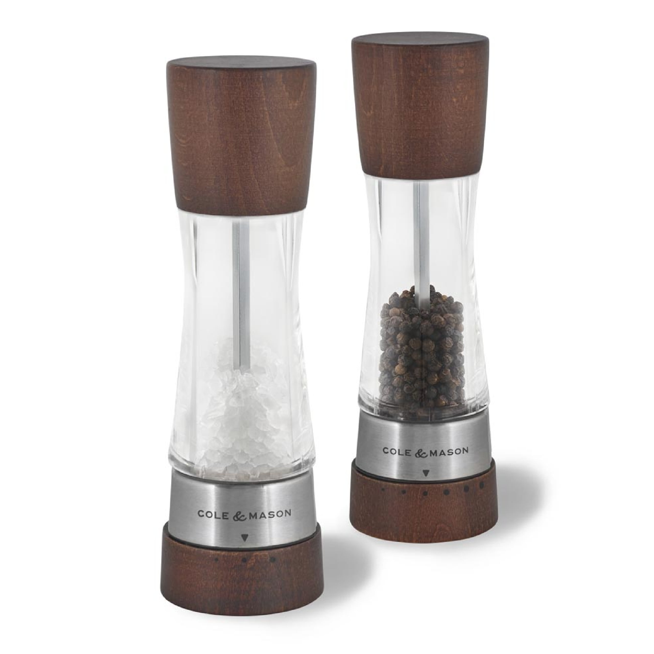 Cole & Mason Derwent Salt and Pepper Mill Set - Forest Wood