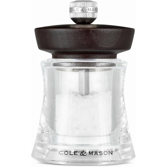 Cole & Mason Holborn Acrylic Chocolate Salt Mill 3.75"
