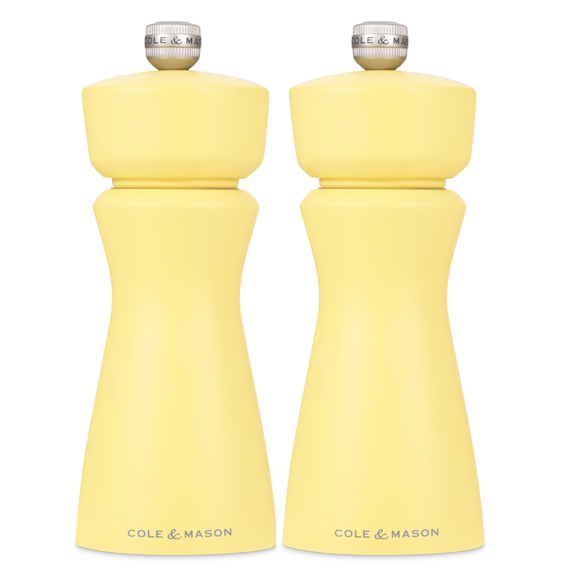 Cole & Mason Kenton 150mm6in Turmeric S&P Mill - Set of 2