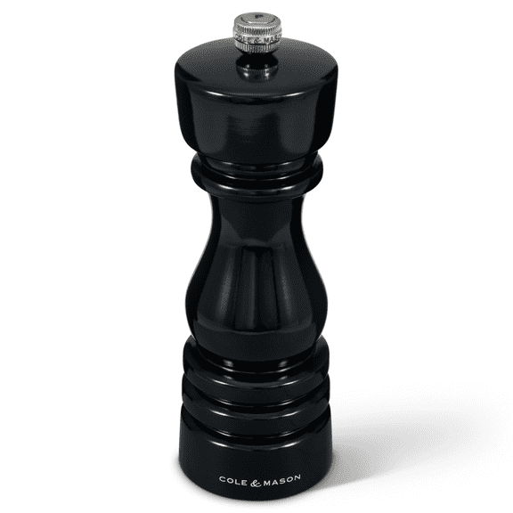 Cole & Mason London Black Gloss Pepper Mill 7"