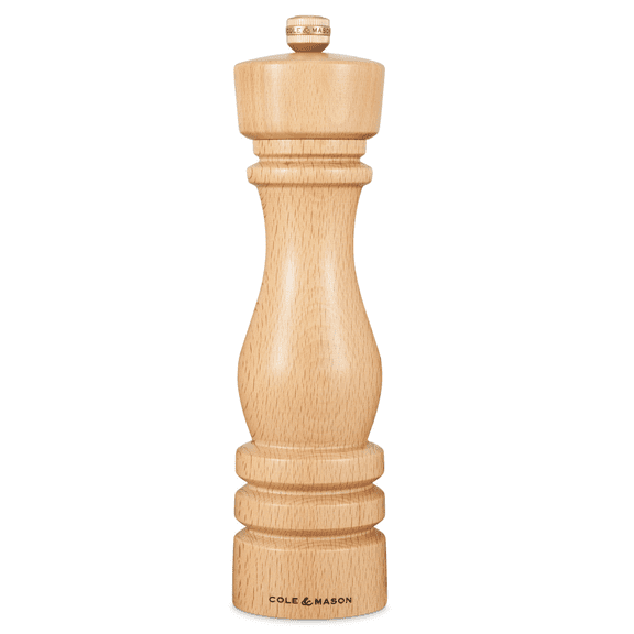 Cole & Mason London Natural Beech Pepper Mill 220mm / 8"
