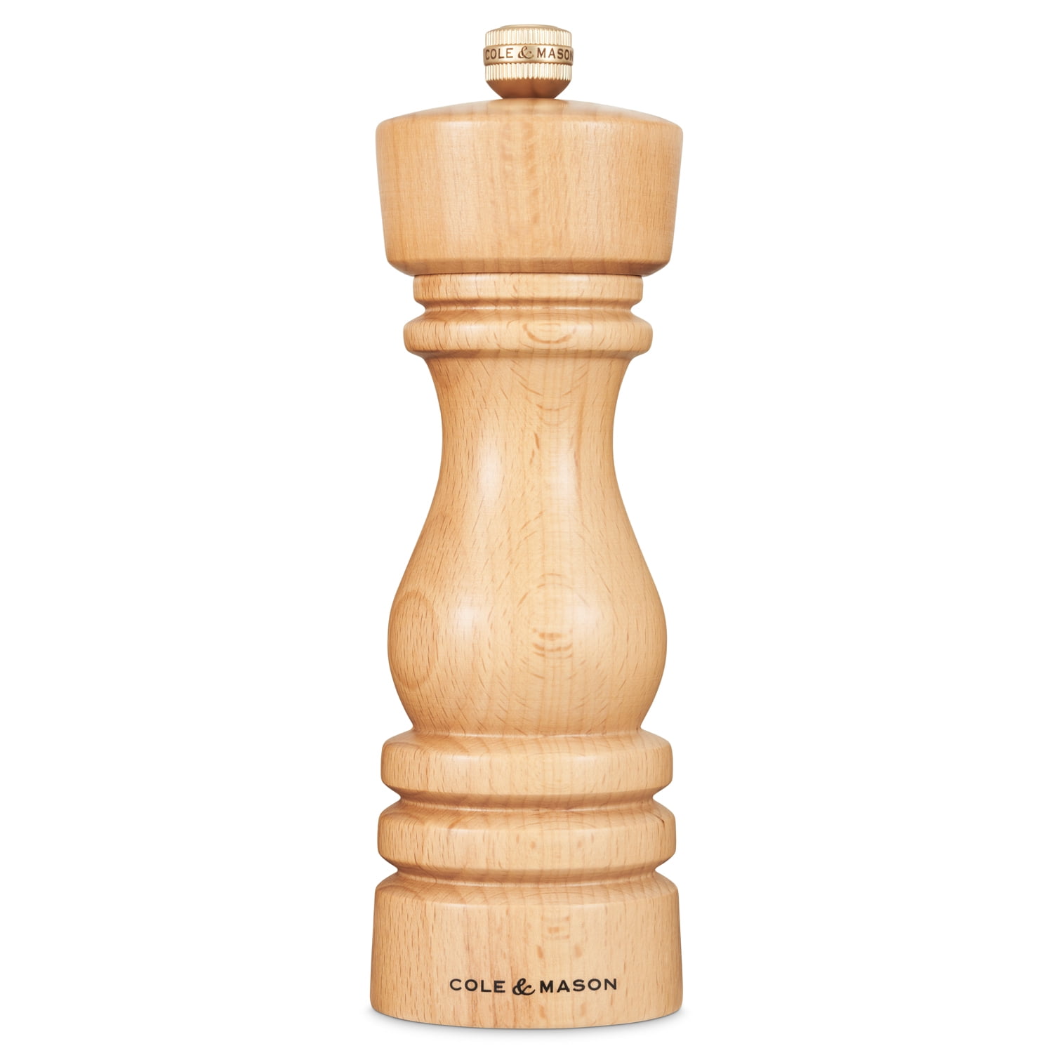 Cole & Mason 7-Inch Natural Beech Wood Pepper Mill