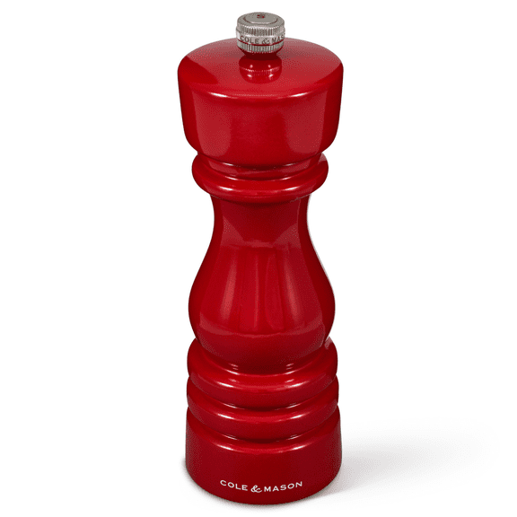Cole & Mason London Red Gloss Salt Mill 7"