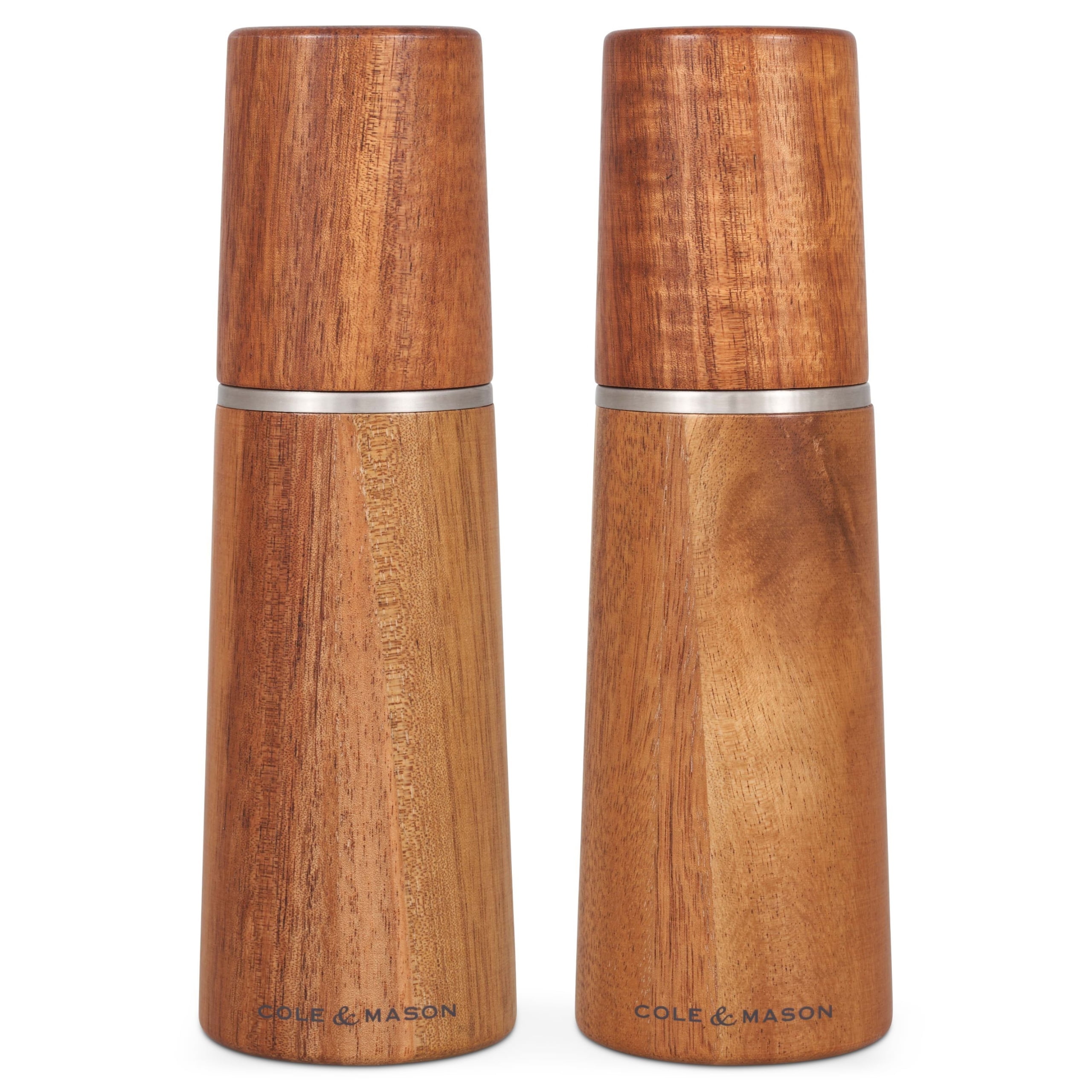 Cole & Mason Marlow Acacia Salt & Pepper Mill Gift Set, Wooden Brown