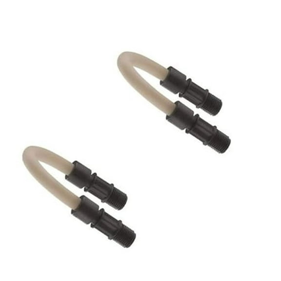 Cole-Parmer Peristaltic Pump Tubing Assembly - EC30H-2, H Tube, 1/4" Ferrules, 2-Pack - Santoprene Replacement Tubing for 74209-06