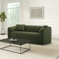 thumbnail image 1 of Cole & Rye Curved 79.53" Sofa, Olive Velvet, 1 of 13