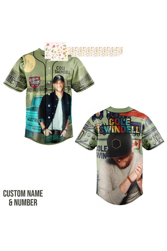 Cole Swindell Never Say Never Fan Personalized Baseball Jersey