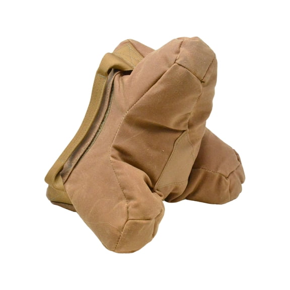 Cole-Tac Waxed Canvas Tricorne Shooting Rest Bag Coyote Brown