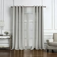 thumbnail image 1 of Cole Textured Grommet Panel 84" or 95" 54" x 84" - 84 Inches - Silver, 1 of 5
