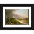 thumbnail image 1 of Cole, Thomas 18x13 Black Ornate Wood Framed with Double Matting Museum Art Print Titled - View from Mount Holyoke, Northampton, Massachusetts, after a Thunderstorm—The Oxbow, 1 of 4