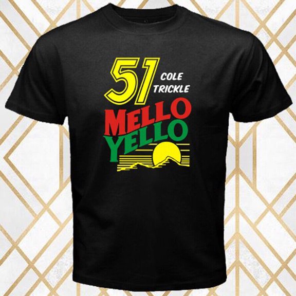 Cole Trickle 51 Mello Yello Sports Men's Black T-Shirt Size S - 5XL