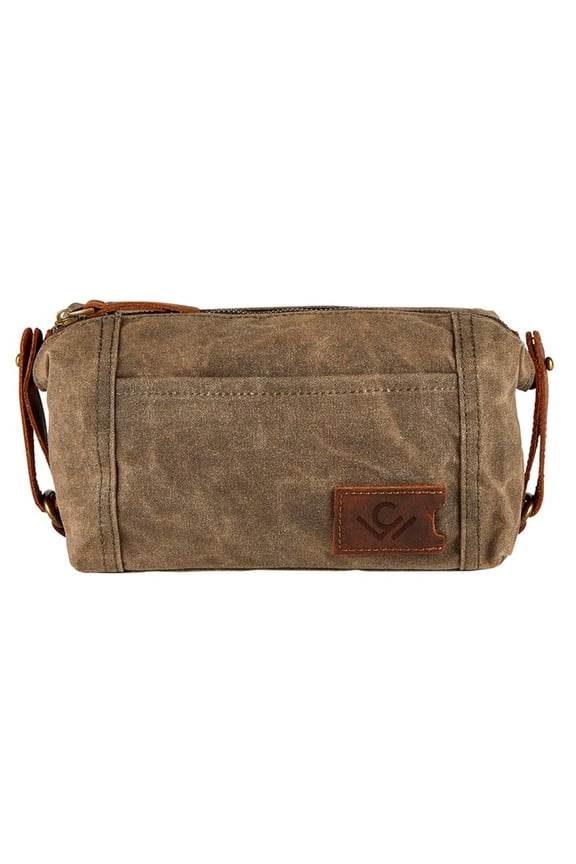 P7506 Waxed Canvas Dopp Kit