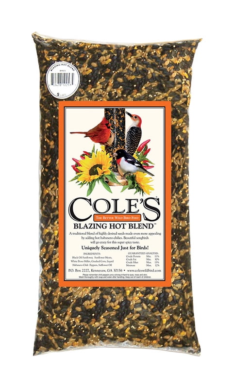Cole's BH05 Wild Bird Food, Blazing Hot Blend, 5-Lbs. - Quantity 1