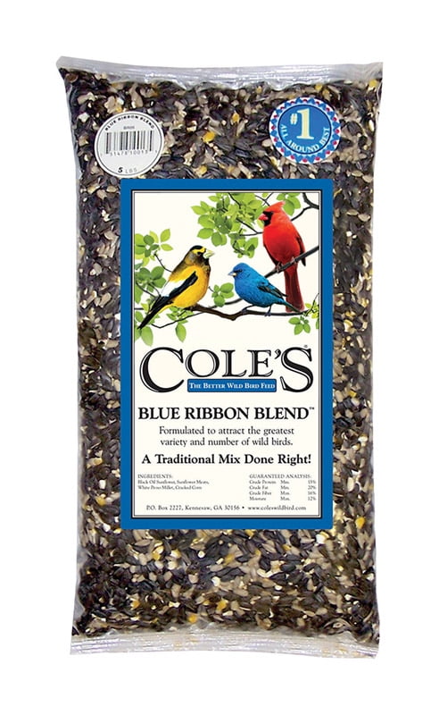 Cole's Blue Ribbon Blend Wild Bird Seed, 5-Pound