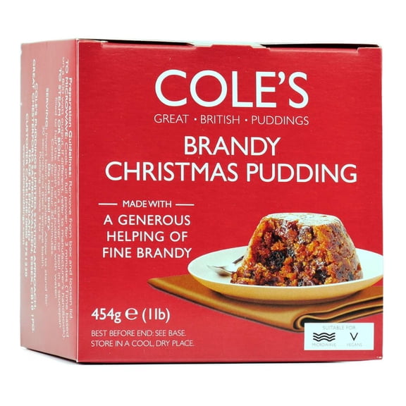 Cole's Brandy Christmas Pudding 454g (Pack of 2)