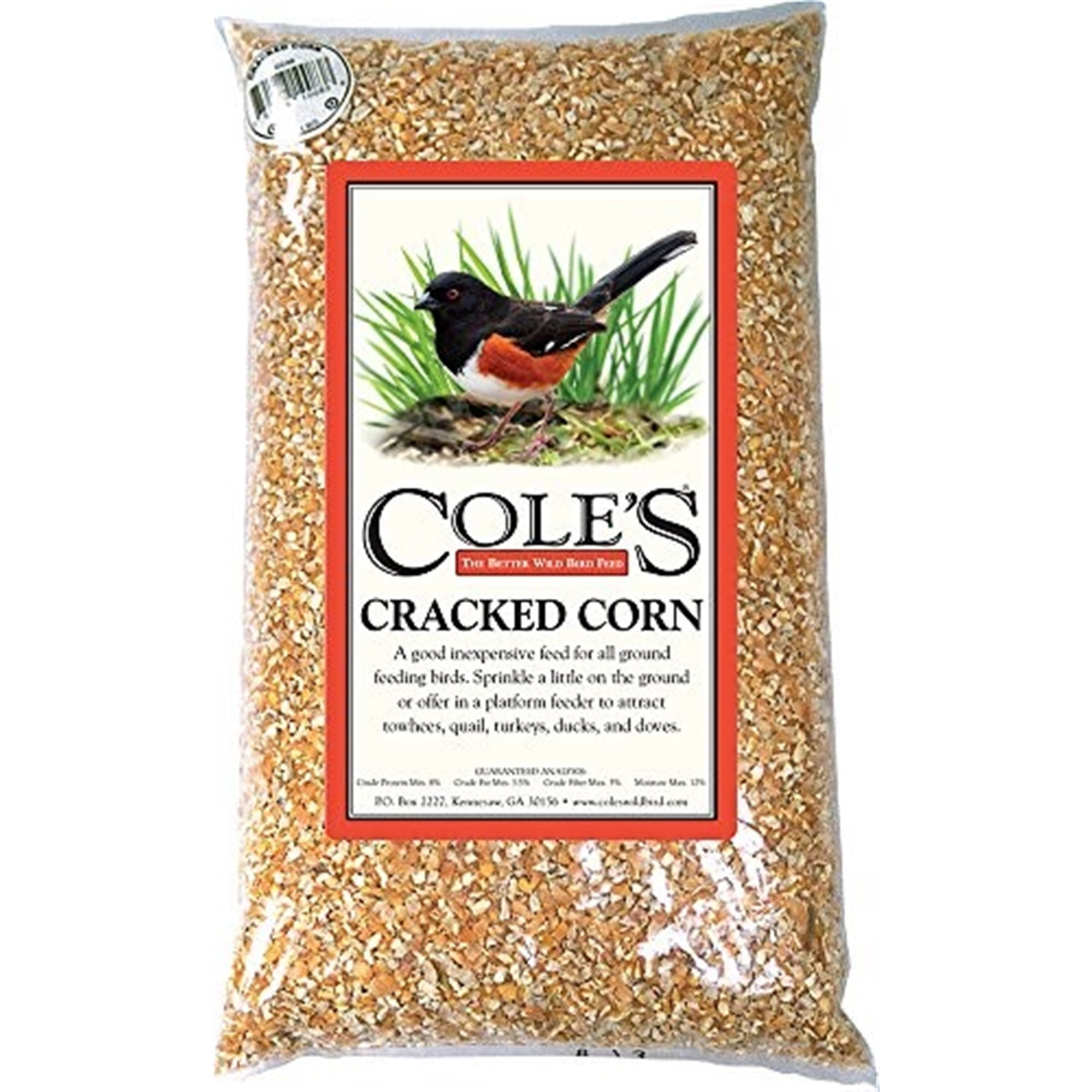 Cole's Wildlife Food Cracked Corn Wild Bird Feed for Cardinals
