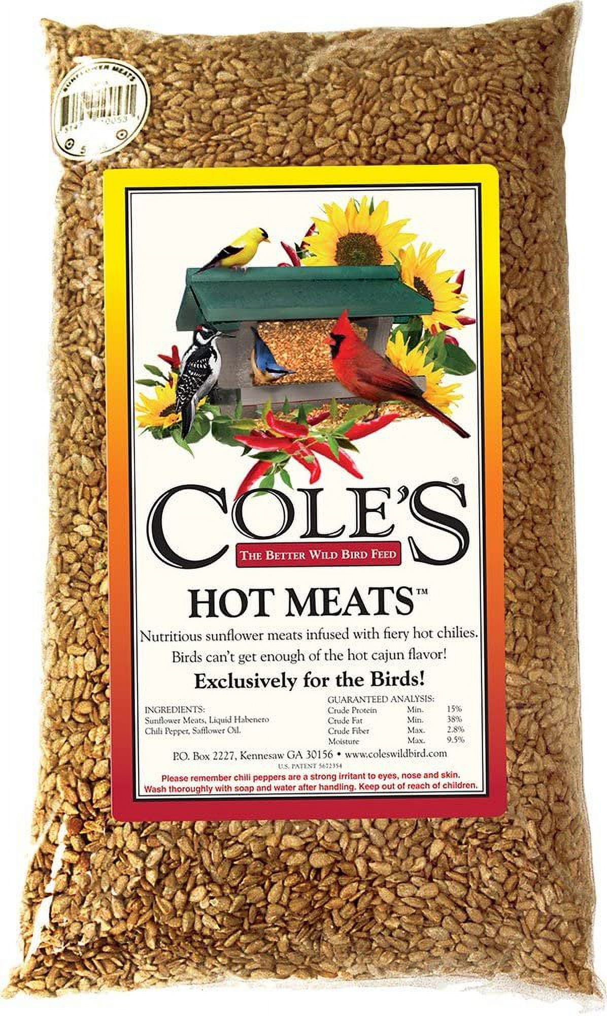 Cole's Safflower Bird Seed, 10-Pound Bag | Squirrel & Blackbird Deterrent Wild Bird Food