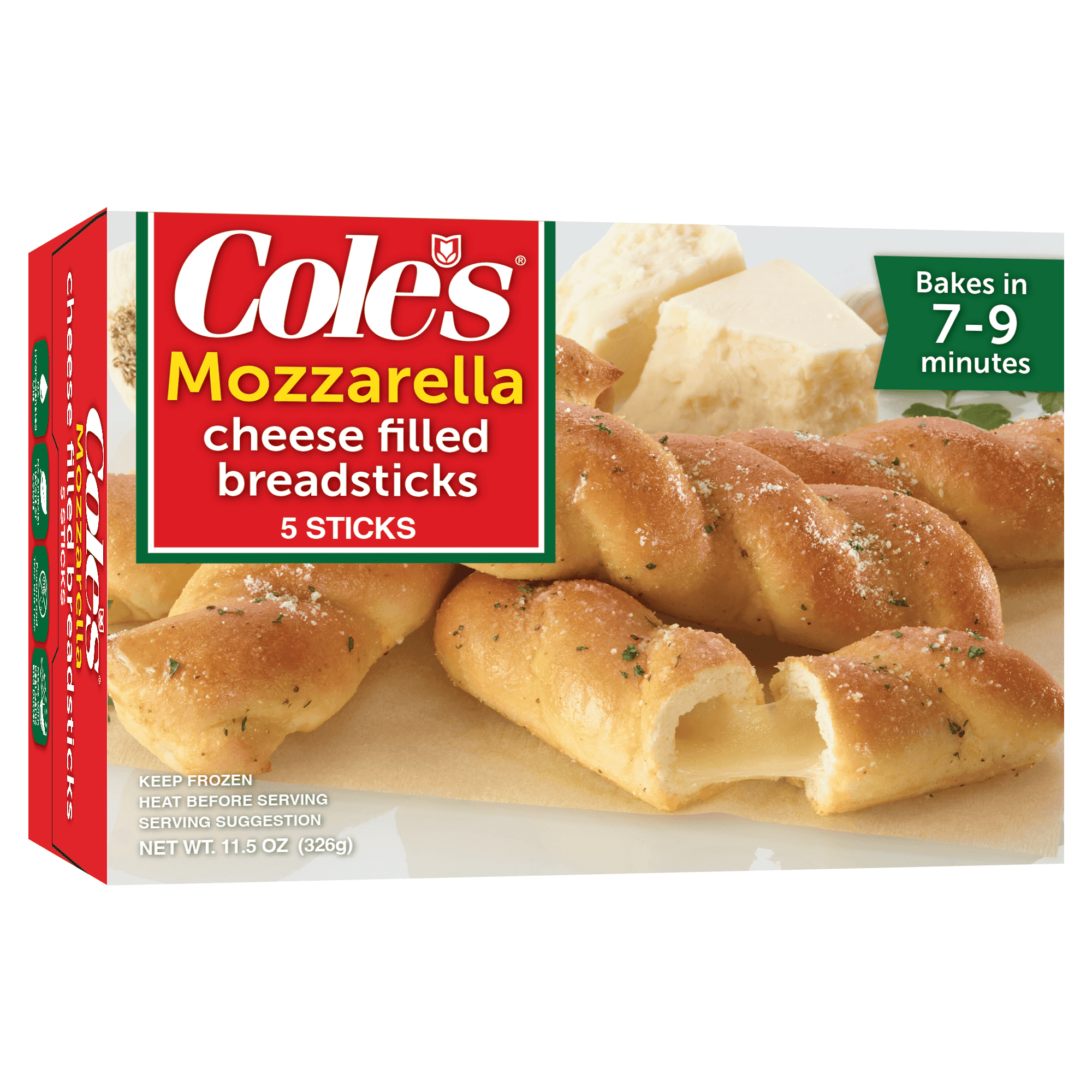 Cole's Mozzarella Filled Breadsticks, 11.5 oz