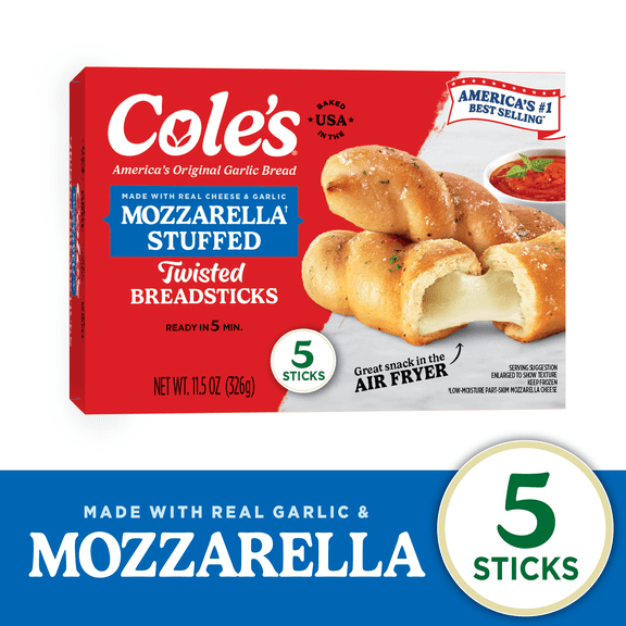 Cole's Mozzarella Cheese Filled Breadsticks, 11.5 oz