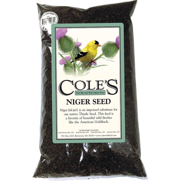 Cole's NI05 Niger Bird Seed, 5-Pound