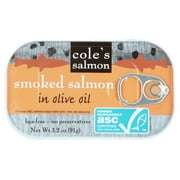 Cole’s Patagonian Smoked Salmon in Extra Virgin Olive Oil 3.2 oz – Fish Fillet, High Protein, Canned, Skinless, Boneless, Gluten-Free