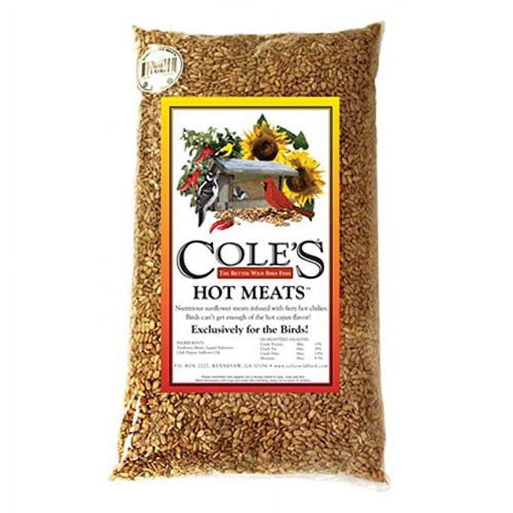 Cole's Wild Bird Products Hot Meats Bird Food, Sunflower & Chili, 20 lb