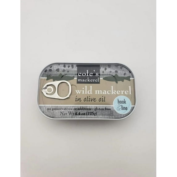 Cole’s Wild Mackerel in Olive Oil, 4.4 Oz - Pack Of 2
