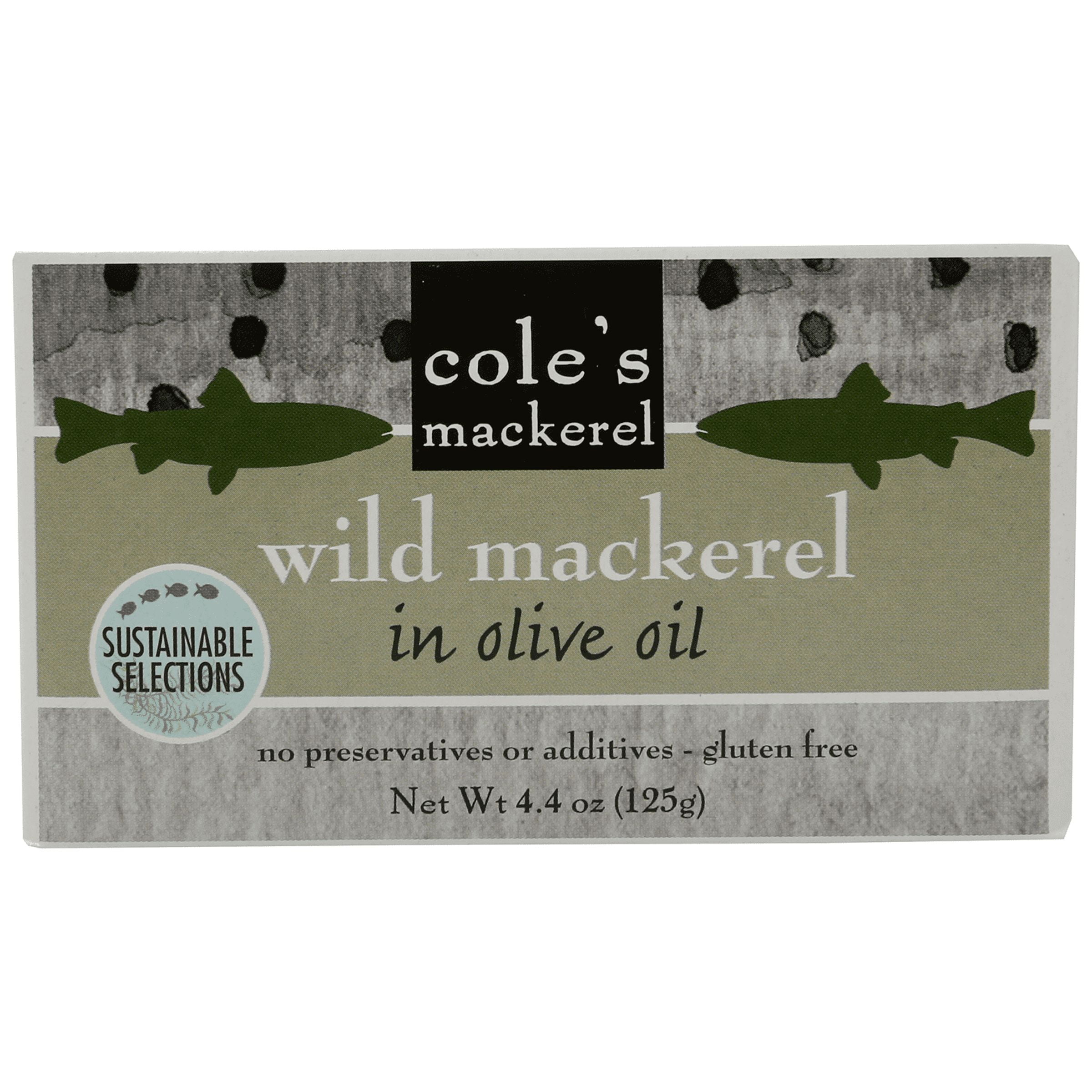 Cole's Wild Mackerel in Olive Oil