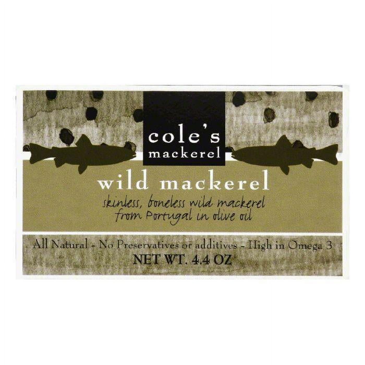 Cole's mackerel wild mackerel, 4.4 oz, (pack of 10)