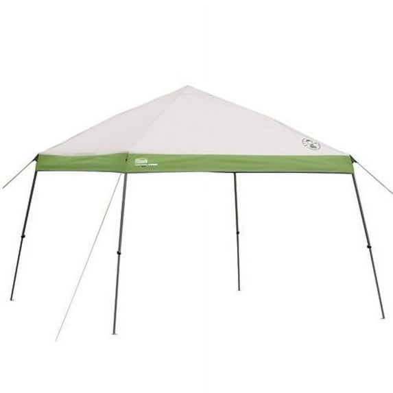 Coleman 10' x 10' Slant Leg Instant Outdoor Canopy Gazebo Sun Shelter, Green