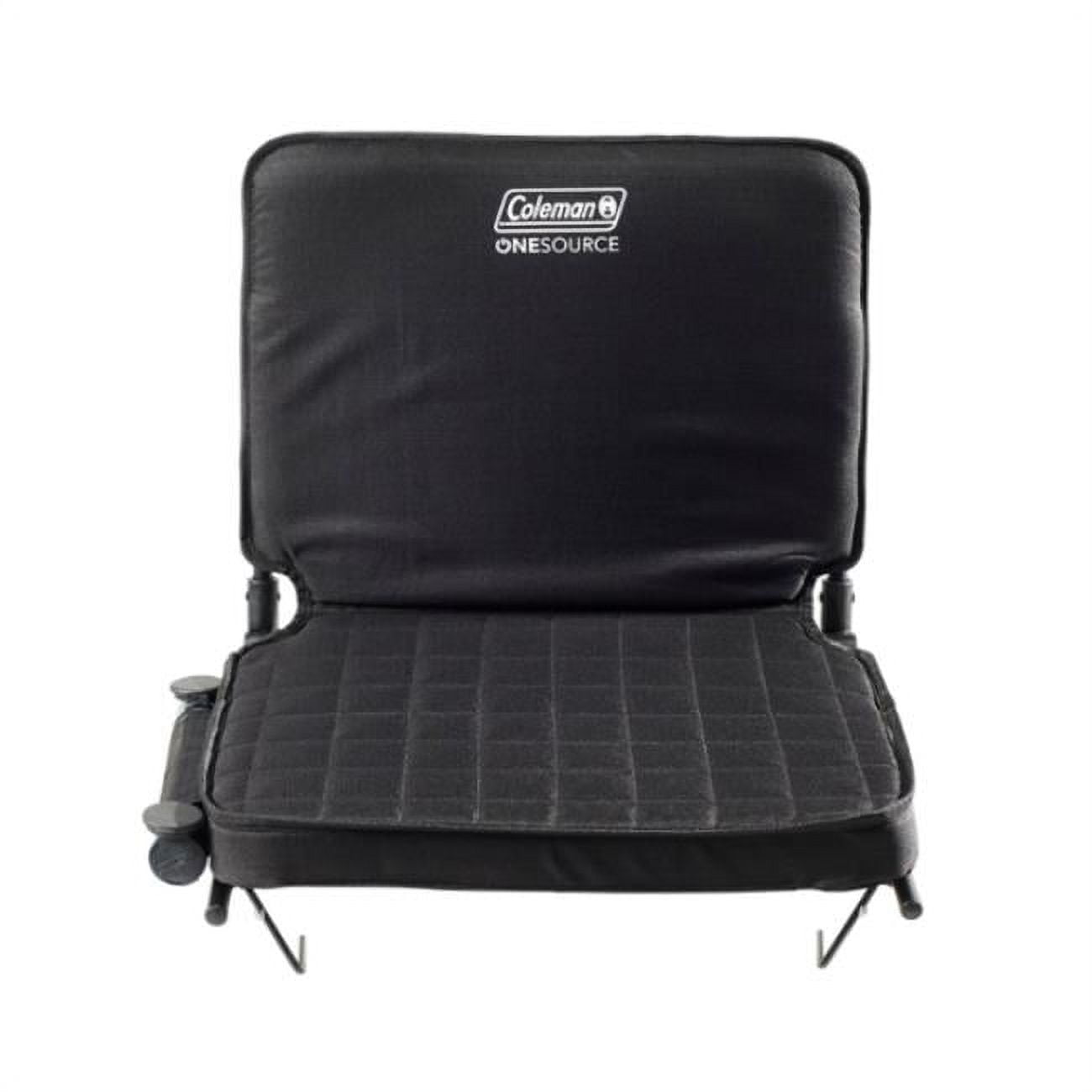 Coleman Portable Stadium Seat Cushion with Backrest, Black