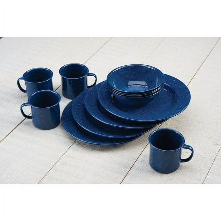 12-Piece Enamel Dinner Set