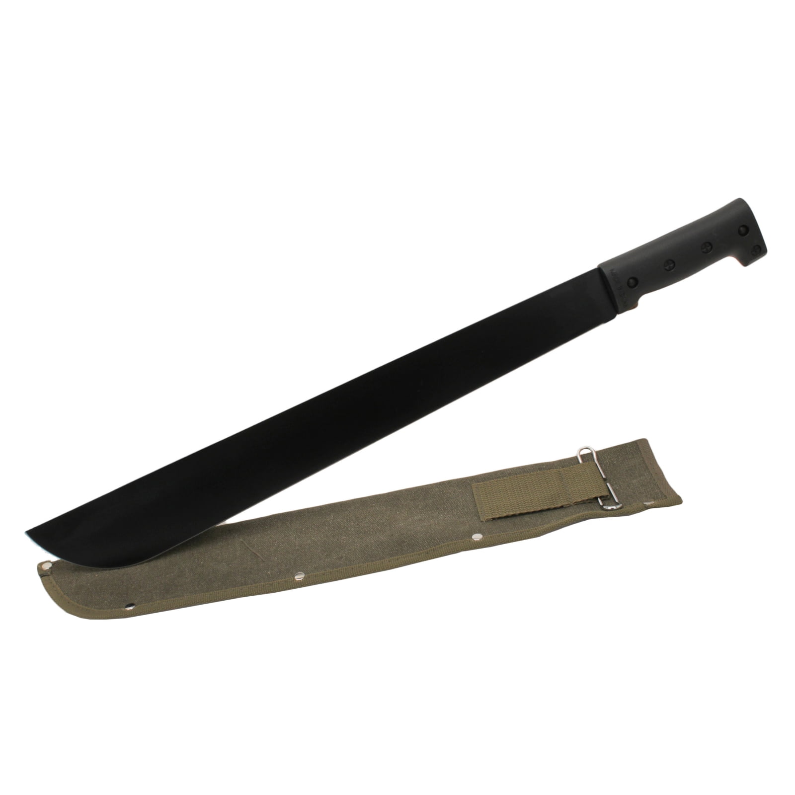 Coleman 18 in. Hardened Steel Latin Machete with Sheath, Black