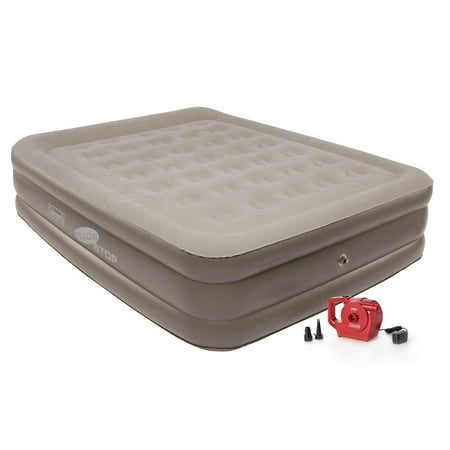 Coleman 18in Raised Air Mattress, with Rechargeable Pump, Queen