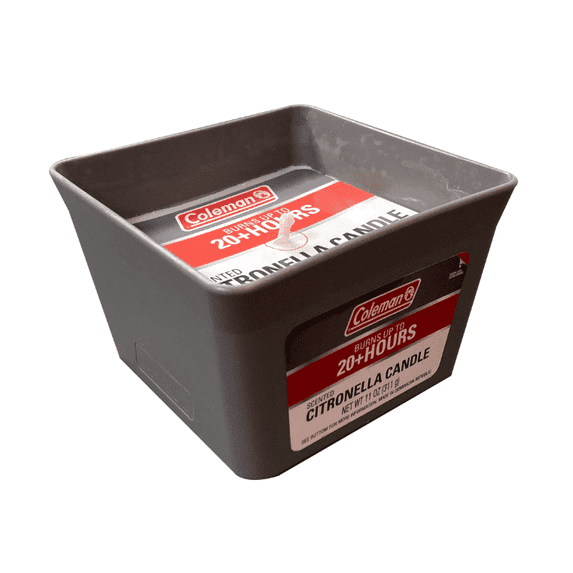 Coleman 2 Wick Citronella Candle 11oz Square Pail