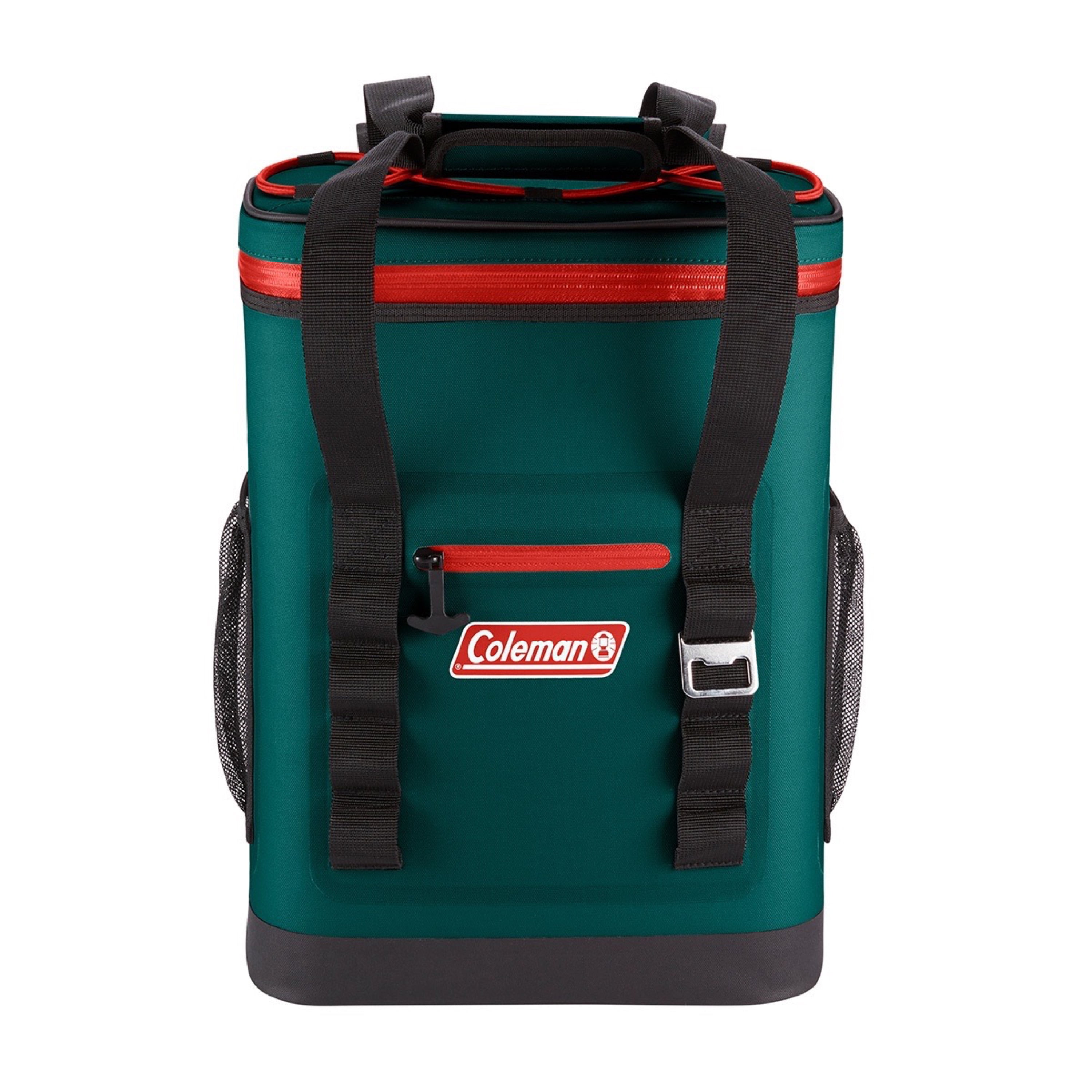 Coleman 24-Can High-Performance Leak-Proof Soft Cooler Backpack, Evergreen