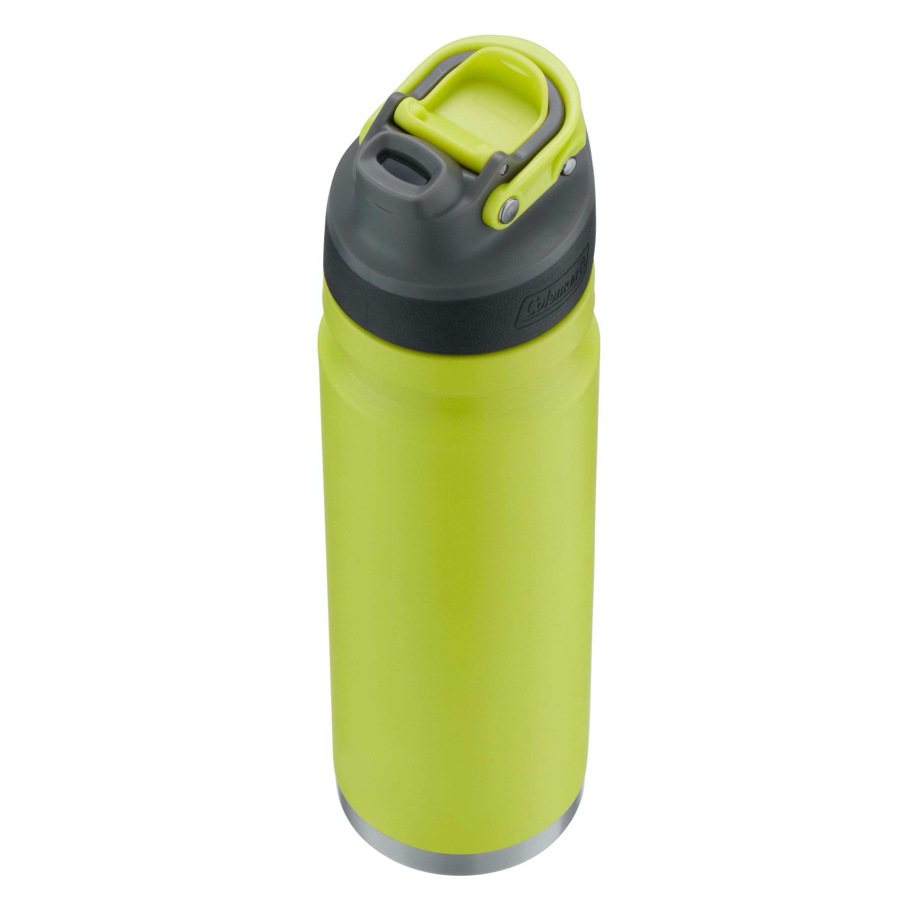 Ozark Trail 24 oz Pink and Silver Insulated Stainless Steel Water Bottle  with Wide Mouth Lid 
