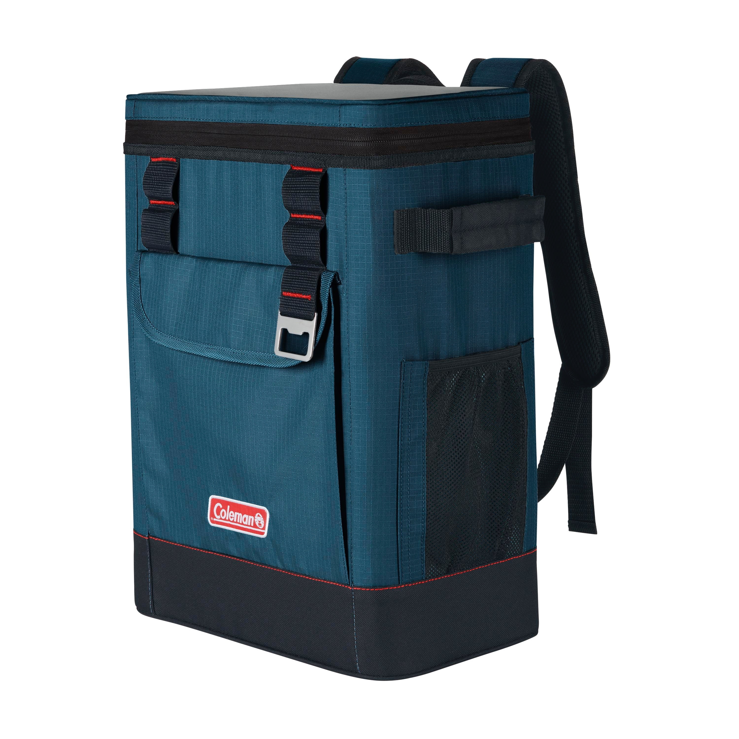 Coleman 28-Can Portable Soft Cooler Backpack, Space Blue 