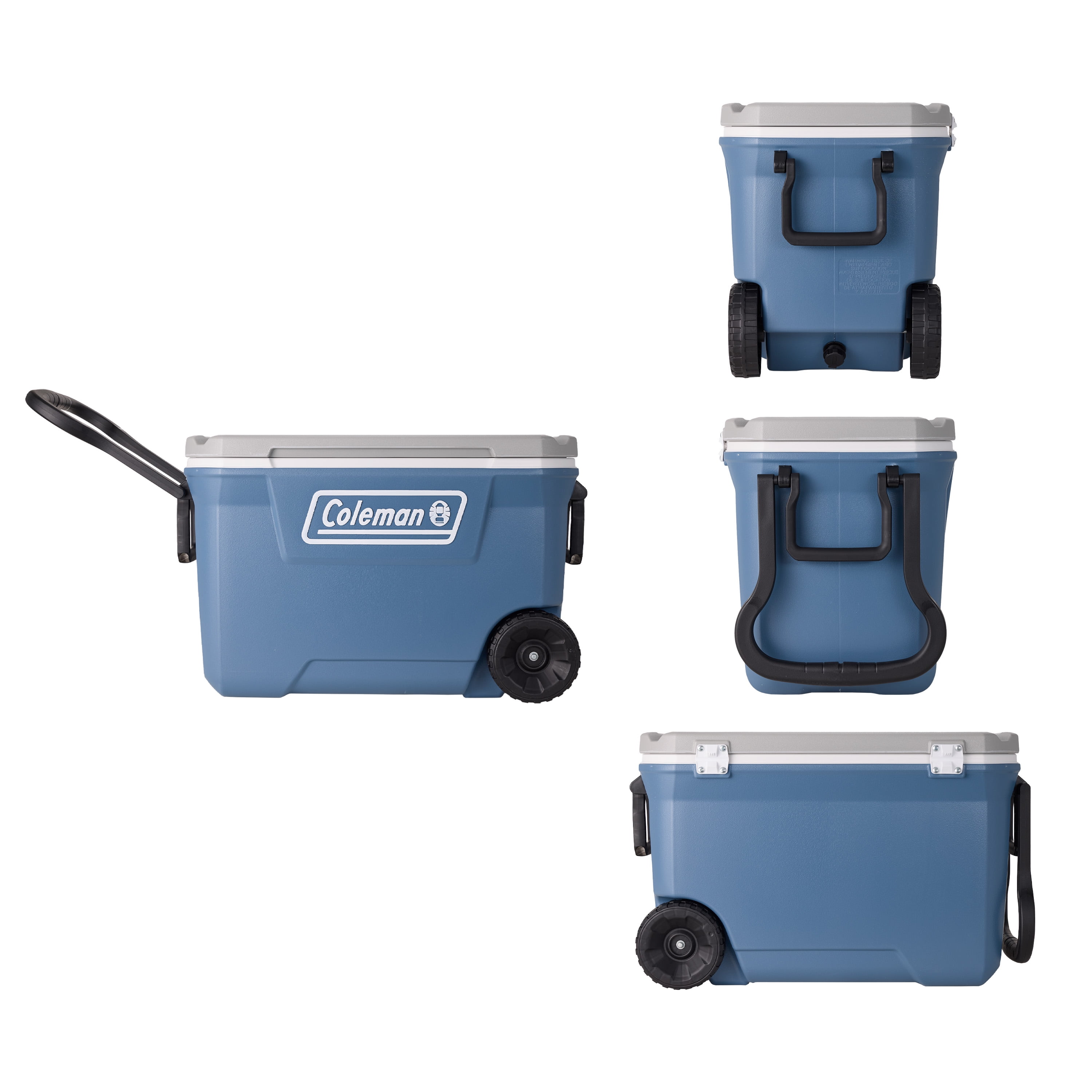 Coleman 316 Series 62QT Large Rolling Cooler, Lakeside Blue Coleman 316 Series 62QT Large Rolling Cooler, Lakeside Blue