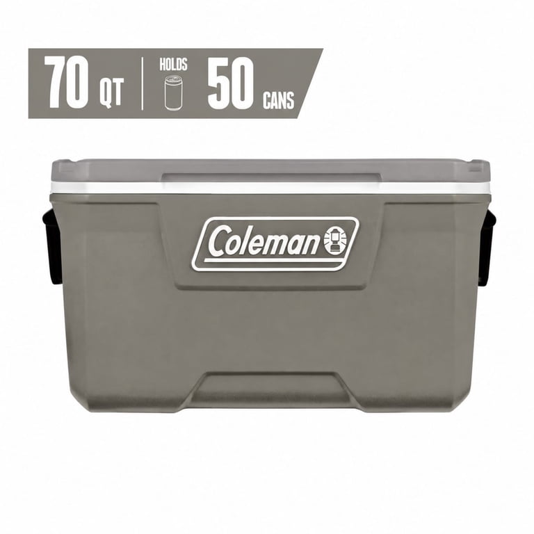 Coleman, Cooler Ice Insulation, 70QT Hard Chest Cooler, Silver Ash
