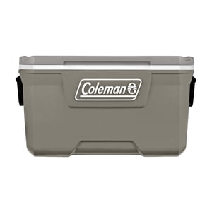 Coleman Classic 70 Qt Hielera de Lados Rígidos, Caja de Hielo, Aislada, Gris Plata
