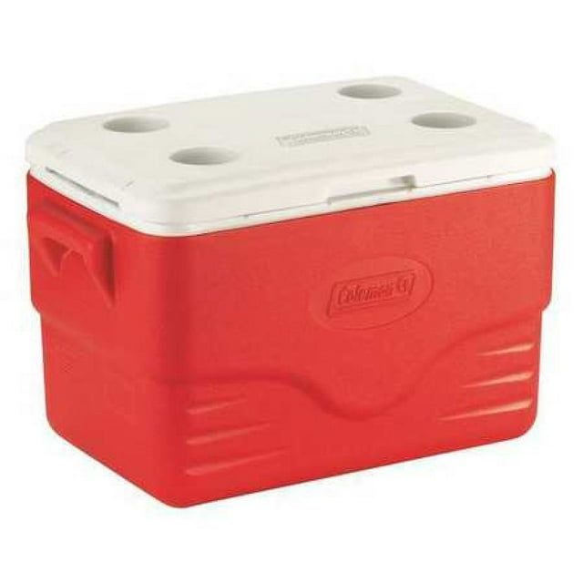 Coleman 36 qt Hard Sided, Red