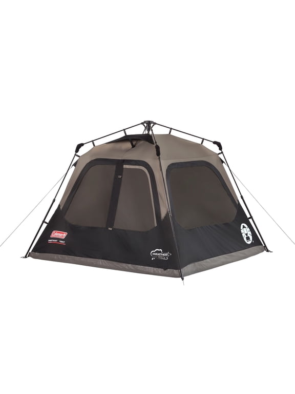4-Person Cabin Camping Tent with Instant Setup, 1 Room, Gray