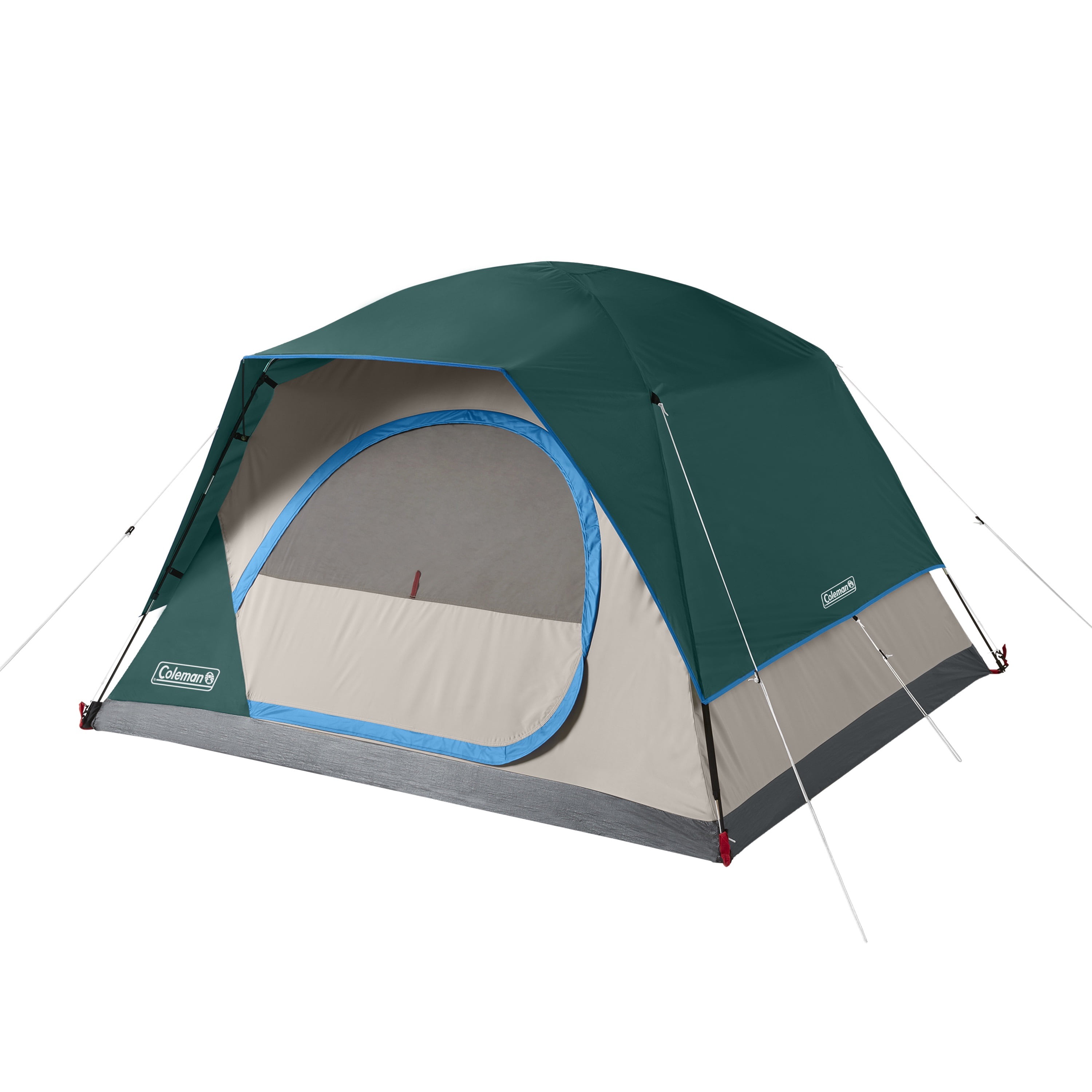 Grand lager adjektiv Coleman 4-Person Skydome Camping Tent, Evergreen - Walmart.com