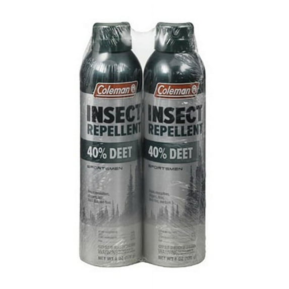 Coleman 40% Deet Insect Repellent, Aerosol Twin Pack - 6 Oz, 3 Pack
