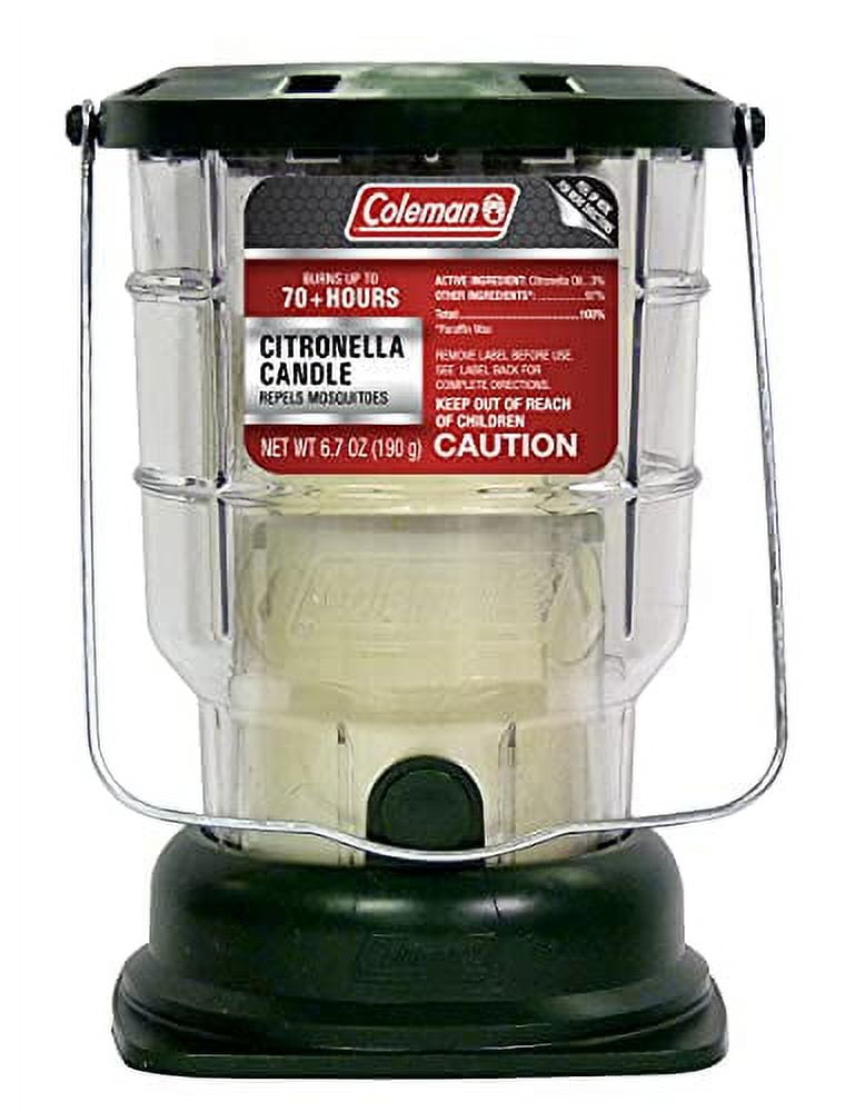 Green Outdoor Citronella Candle Lantern with 70+ Hours Burn Time