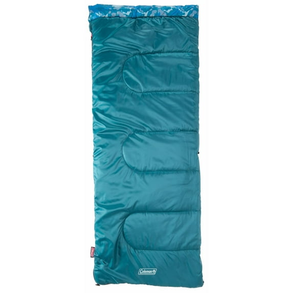 Coleman Kids 45°F Sleeping Bag for Children up to 5ft 5in Tall, Lightweight & Warm Sleep Sack for Indoor/Outdoor Use, Machine Washable
