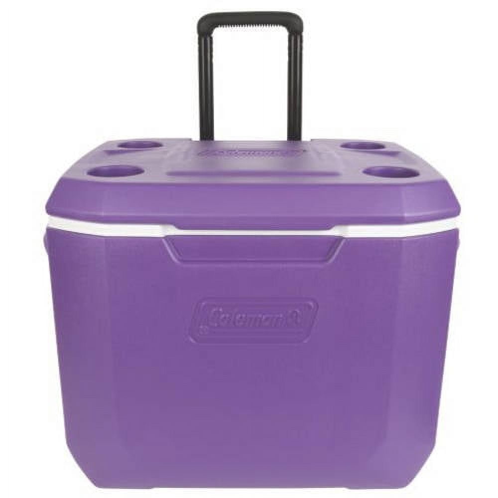 Coleman 50 qt. Xtreme Hard-Sided Rolling Cooler, Purple - Walmart.com