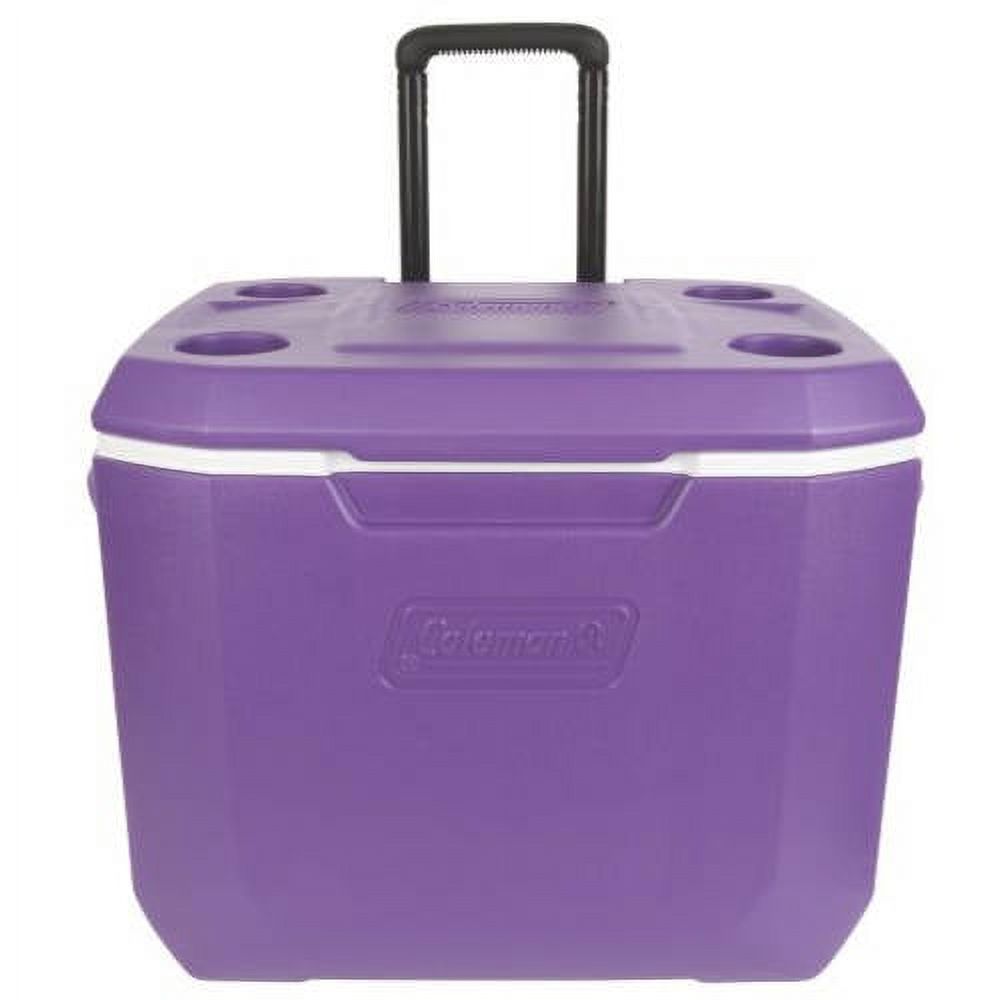 Coleman 50 qt. Xtreme Hard-Sided Rolling Cooler, Purple - image 1 of 5