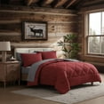 thumbnail image 1 of Coleman® 7 Piece Reversible Comforter & Sheet Set, All Season Bedding Set - Full, Burgundy/Grey, 1 of 3
